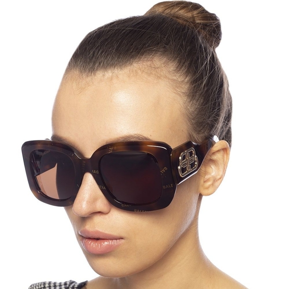 💯 Original  BALENCIAGA BB0069S 007 Oversized  Sunglasses - Picture 1 of 12